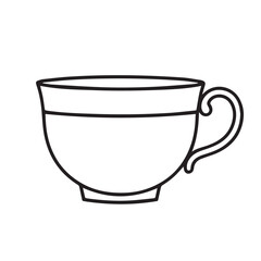 Tea cup vector
