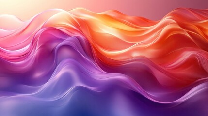 Obraz premium Abstract Colorful Waves: A Symphony of Hues