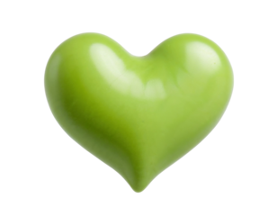 green heart shape