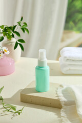 Advertising photo for cosmetic with minimal concept