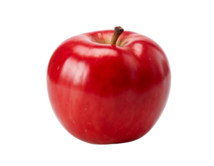 red apple isolated on white