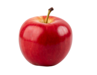 red apple isolated on white