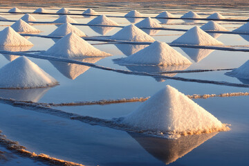 Harvesting sea salt salt flats nature photography serene landscape aerial view natural wonders
