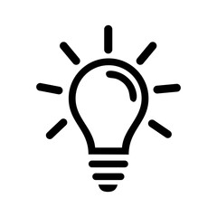 lamp icon,Creative ideas and inspiration. Vector illustration isolated on white background.