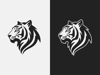 Monogram Tiger head logo