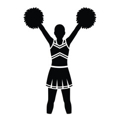 silhouette of a girl with a ball