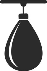 Sporty Punching Bag Silhouette High-Resolution Vector.