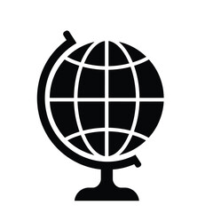 globe on white background