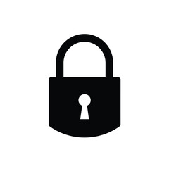 lock icon on white background