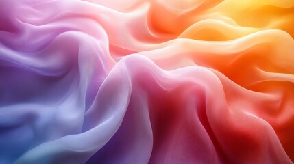 Obraz premium Colorful fabric texture with gradient hues.