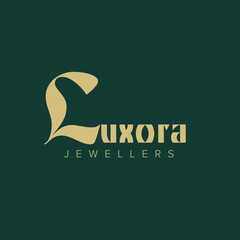 Vector Logo Design luxora jewellers