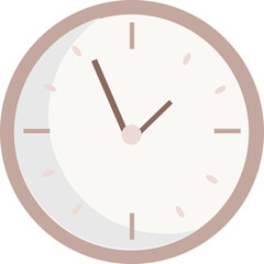 clock on white