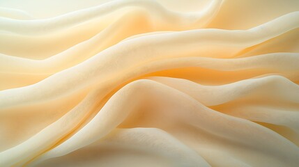 Obraz premium Abstract texture of soft fabric waves background layering detail shot warm tones