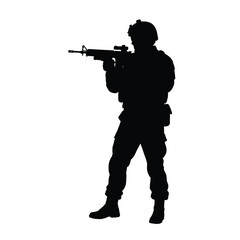 soldier with rifle