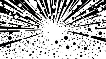 Abstract ink splatter background with dynamic black and white patterns