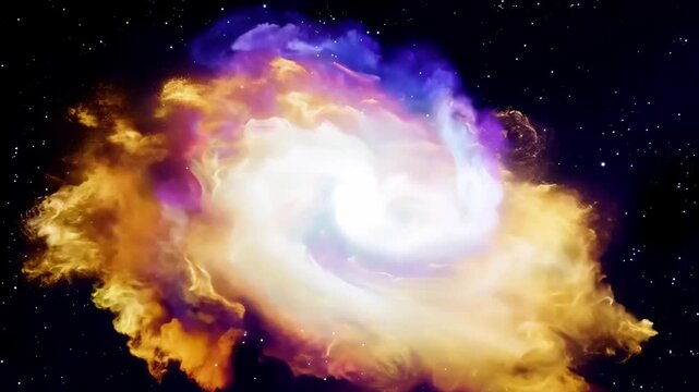 A cosmic swirl transition, bringing an intergalactic feel to video edits.