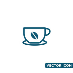 Simple Coffee Icon Design Template