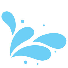 Songkran festival clip art, cute dog in water bowl, Thai New Year illustration, puppy water splash, adorable pet clip art, kawaii dog with flowers, tropical dog graphics, water festival dog, 