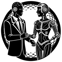 Modern Artificial Intelligence Symbols for Digital and Tech Projects
