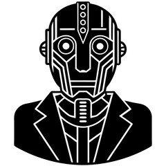 Modern Artificial Intelligence Symbols for Digital and Tech Projects
