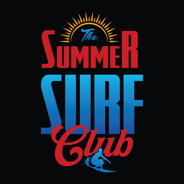 Summer-themed vector T-shirt design