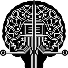 Modern Artificial Intelligence Symbols for Digital and Tech Projects
