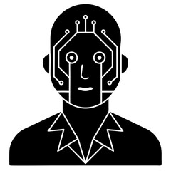 Modern Artificial Intelligence Symbols for Digital and Tech Projects
