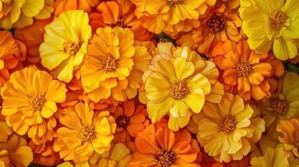 Elegant hand-drawn pattern of delicate marigold flowers in a soft watercolor style. Perfect for textiles, stationery, seasonal branding, or Día de los Muertos themed designs.

