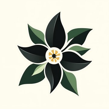 3D Night Jasmine isolated on a background