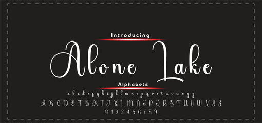 signature Font Calligraphy Logotype Script Brush Font Type Font lettering handwritten