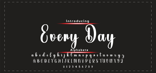 signature Font Calligraphy Logotype Script Brush Font Type Font lettering handwritten