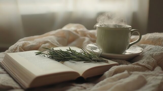 Cozy Morning Steam Book Herbs and Tea