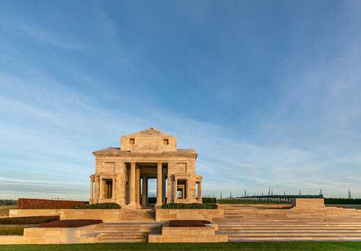 Australian WW1 War memorial and cementry at Villers-Bretonneux France on the Somme Battleground.