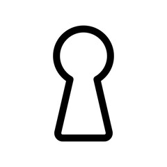 鍵穴のアイコンイラスト