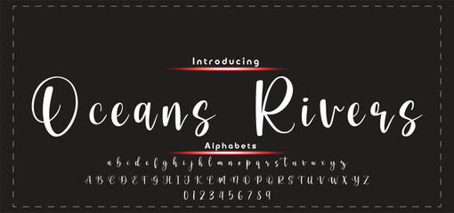 signature Font Calligraphy Logotype Script Brush Font Type Font lettering handwritten