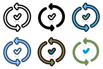 consistency repeating activity icon vector illustration