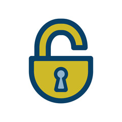 南京錠のアイコンイラスト