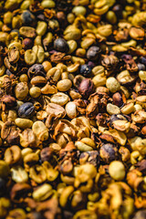 Food Series : Coffee beans with husks