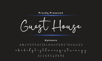 signature Font Calligraphy Logotype Script Brush Font Type Font lettering handwritten