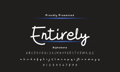 signature Font Calligraphy Logotype Script Brush Font Type Font lettering handwritten