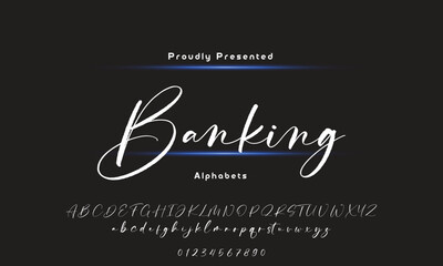 signature Font Calligraphy Logotype Script Brush Font Type Font lettering handwritten