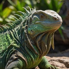 Obraz premium iguana in the zoo
