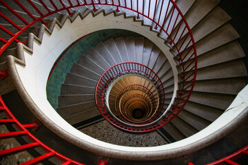 Spiral staircase in Ljubljana's Skyscraper © erika8213