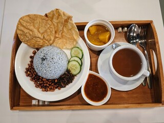 cup of tea and rice set