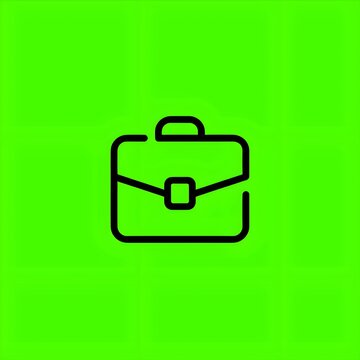 Minimalist Briefcase Icon for Business and Office Use