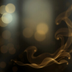 Luxurious Black mixed Abstract Background with Flowing Smoke and Textured Depth