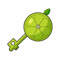 key lime fruit vector