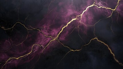 A smooth gradient of deep plum and black, with faint, glowing veins of gold running through.