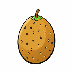 santol fruit on white background