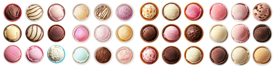 An assortment of beautifully presented and tempting desserts including various other sweet confections in a variety of colors and flavors